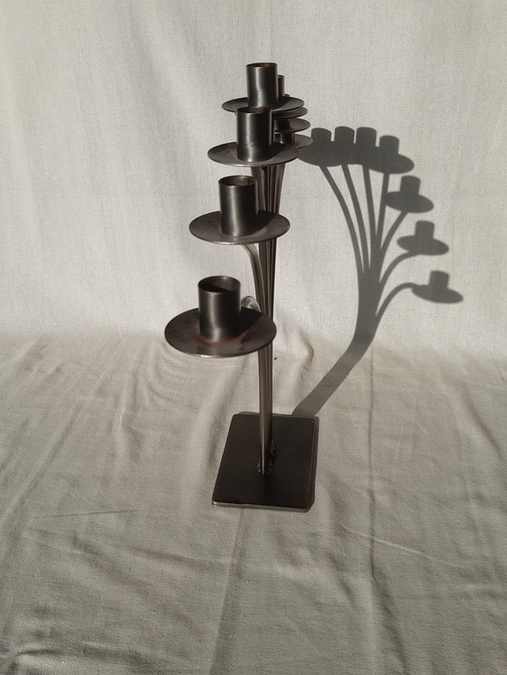 Image 1 of Candeliere in ottone a 7 bracci