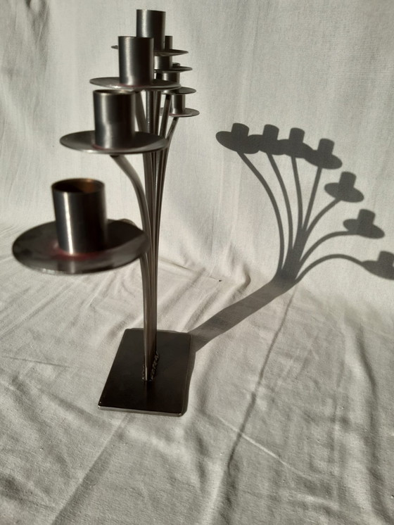 Image 1 of Candeliere in ottone a 7 bracci