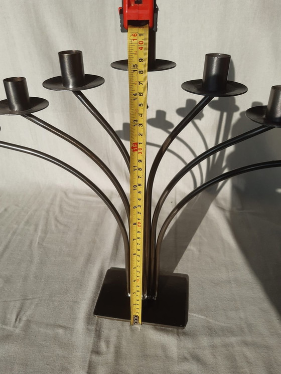 Image 1 of Candeliere in ottone a 7 bracci