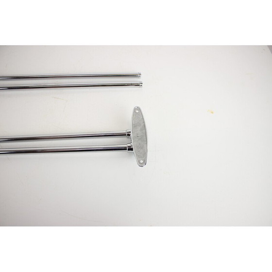 Image 1 of Vintage chrome steel wall hanger, Czechoslovakia 1950