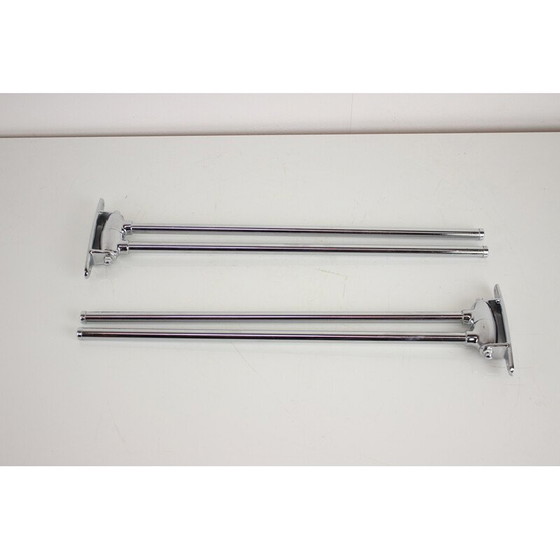 Image 1 of Vintage chrome steel wall hanger, Czechoslovakia 1950