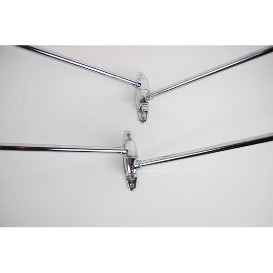Image 1 of Vintage chrome steel wall hanger, Czechoslovakia 1950