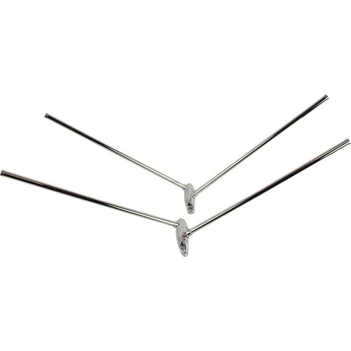 Vintage chrome steel wall hanger, Czechoslovakia 1950