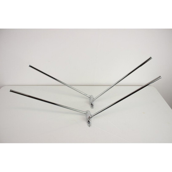 Image 1 of Vintage chrome steel wall hanger, Czechoslovakia 1950