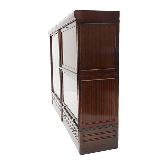 Image 1 of Vintage modular sideboard in mahogany veneered wood for Md, France 1970