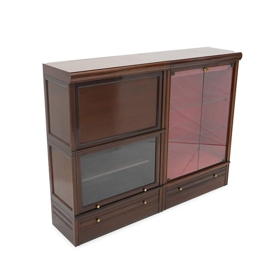 Image 1 of Vintage modular sideboard in mahogany veneered wood for Md, France 1970