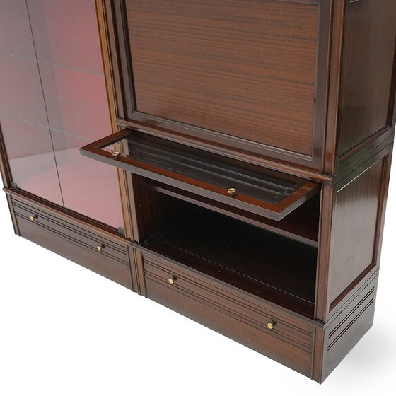 Image 1 of Vintage modular sideboard in mahogany veneered wood for Md, France 1970