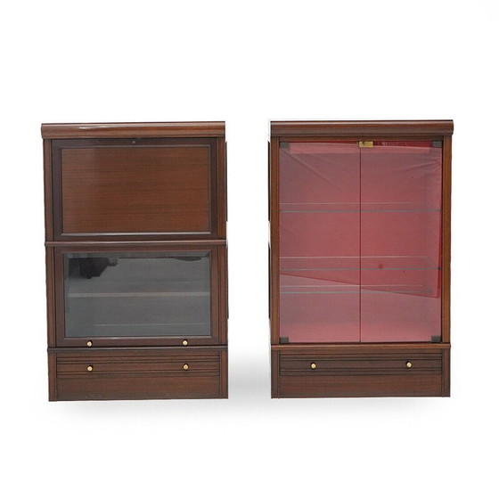 Image 1 of Vintage modular sideboard in mahogany veneered wood for Md, France 1970