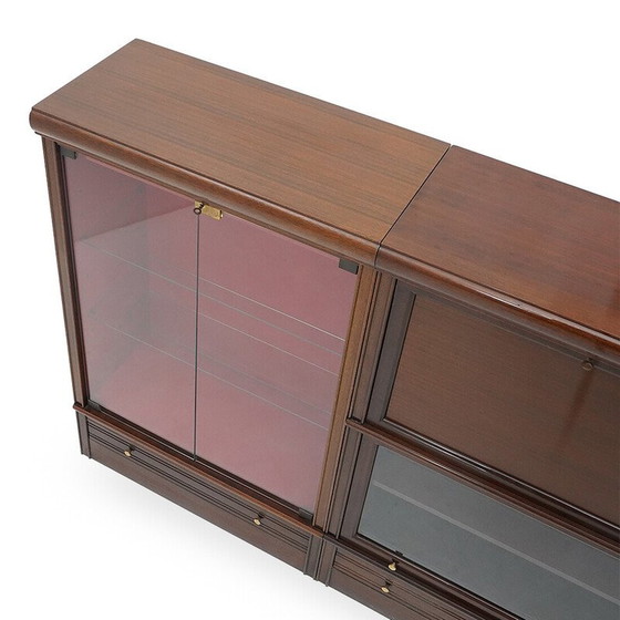 Image 1 of Vintage modular sideboard in mahogany veneered wood for Md, France 1970