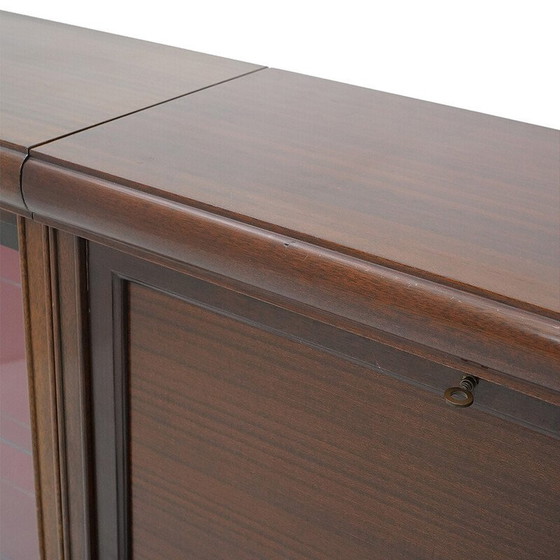 Image 1 of Vintage modular sideboard in mahogany veneered wood for Md, France 1970