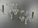 2x Vintage wall lamps