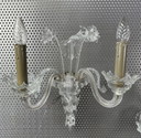 2x Vintage wall lamps