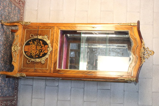 Image 1 of Marquetry Prticular Display Cabinet 