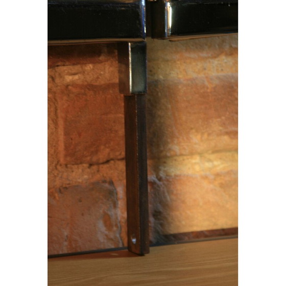 Image 1 of Vintage folding mirror in thick steel, Poland 1930