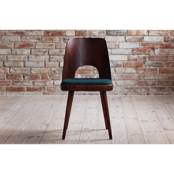 Image 1 of Set of 4 vintage dining chairs in Kvadrat fabric by Oswald Haerdtl, 1950s