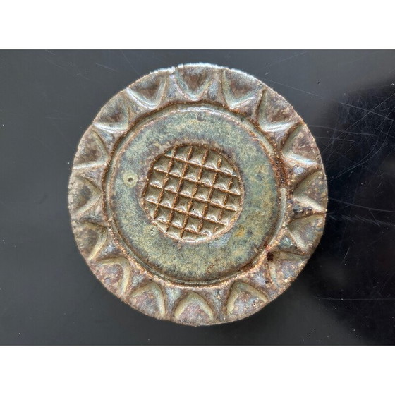 Image 1 of Set of 4 vintage stoneware trivets, 1970