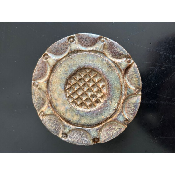 Image 1 of Set of 4 vintage stoneware trivets, 1970