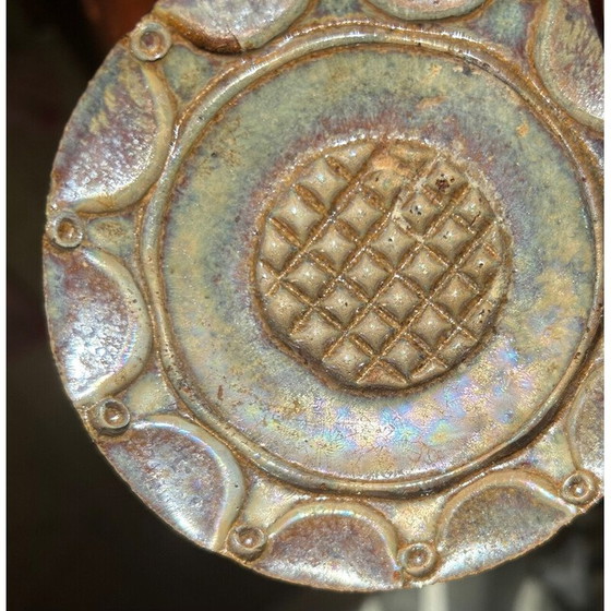 Image 1 of Set of 4 vintage stoneware trivets, 1970