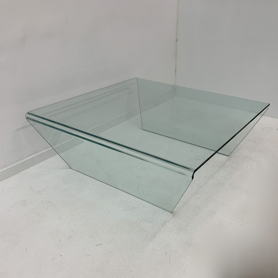 Image 1 of Post modern glass coffee table, 1980’s