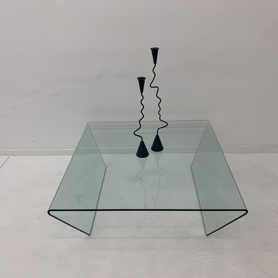 Image 1 of Table basse en verre post-moderne, années 1980