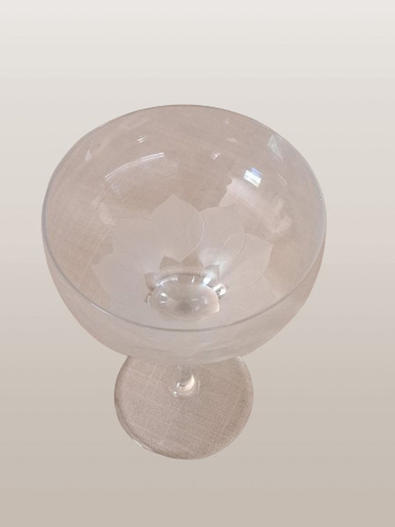 Image 1 of 19x Studio Rosenthal Collection Lotus Motif Crystal Glasses