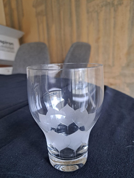 Image 1 of 19x Studio Rosenthal Collection Lotus Motif Crystal Glasses