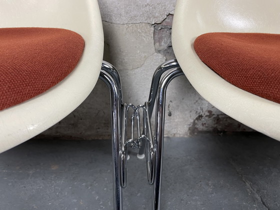 Image 1 of 4x Vitra Herman Miller DSS fiberglass chair by Charles & Ray Eames