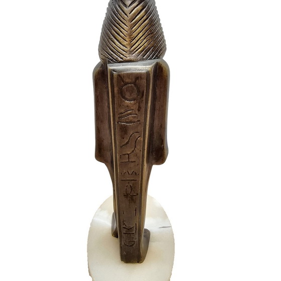 Image 1 of Statua di faraone in bronzo d'epoca degli anni '60/'70