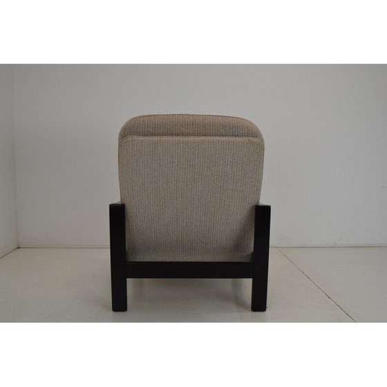 Image 1 of Vintage fabric and wood armchair for Hikor Písek, Czechoslovakia 1980