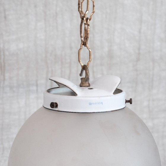 Image 1 of Vintage two tone glass pendant lamp, Germany 1900s