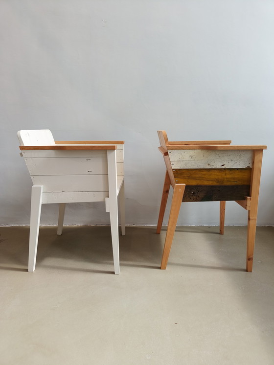 Image 1 of Piet Hein Eek (PHE) Bucket chairs in scrap wood