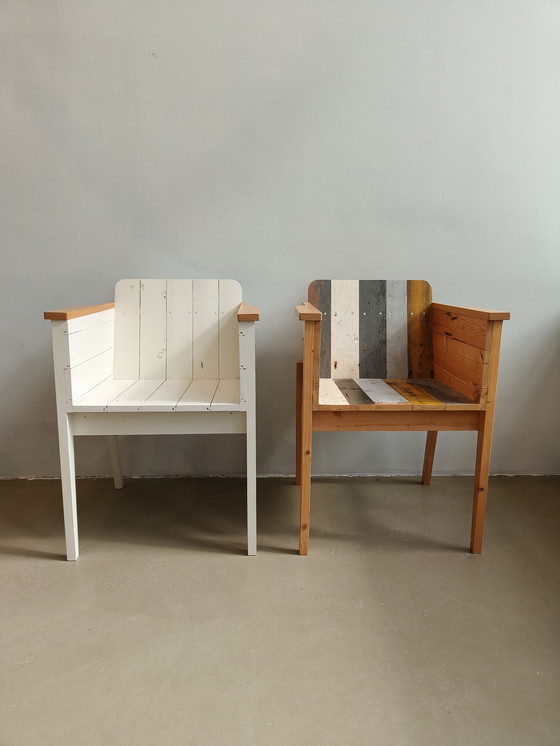 Image 1 of Piet Hein Eek (PHE) Bucket chairs in scrap wood