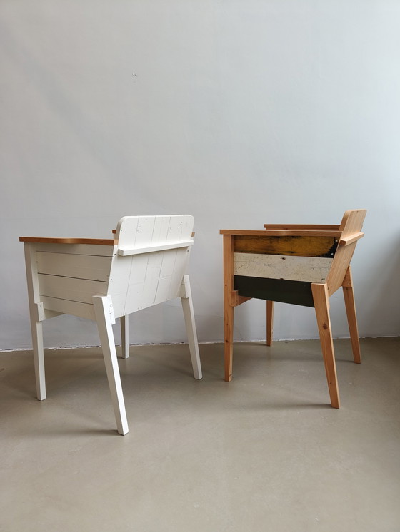 Image 1 of Piet Hein Eek (PHE) Bucket chairs in scrap wood