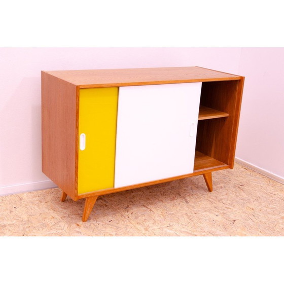 Image 1 of Vintage sideboard model U-452 in beech wood and plywood by Jiří Jiroutek, Czechoslovakia 1960