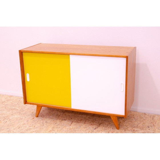 Image 1 of Vintage sideboard model U-452 in beech wood and plywood by Jiří Jiroutek, Czechoslovakia 1960