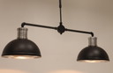 Steinhauer Pelle Lampe suspendue industrielle à 2 lumières