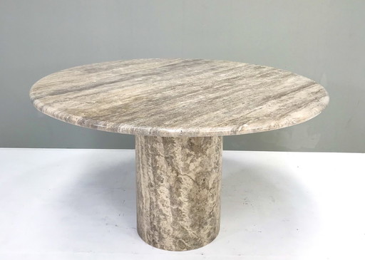 Modern Grey Travertine dining table