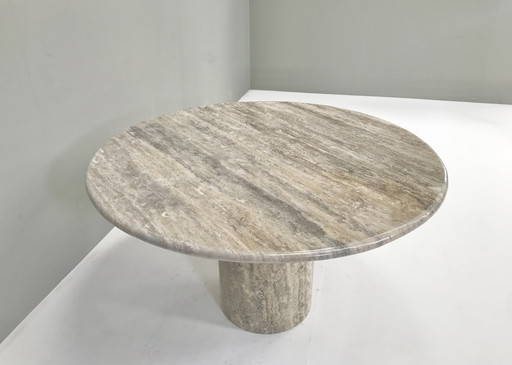 Modern Grey Travertine dining table