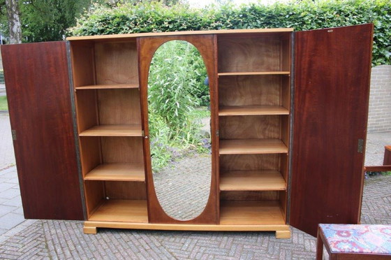 Image 1 of H. Pander & Sons closet and dressing table with chair and mirror