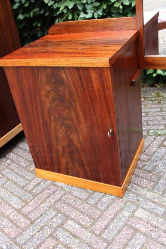 Image 1 of H. Pander & Sons closet and dressing table with chair and mirror