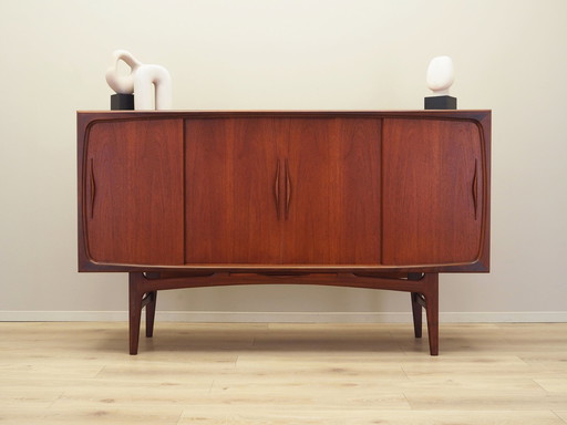 Teak Highboard, Danish Design, 1970S, Production: Denmark