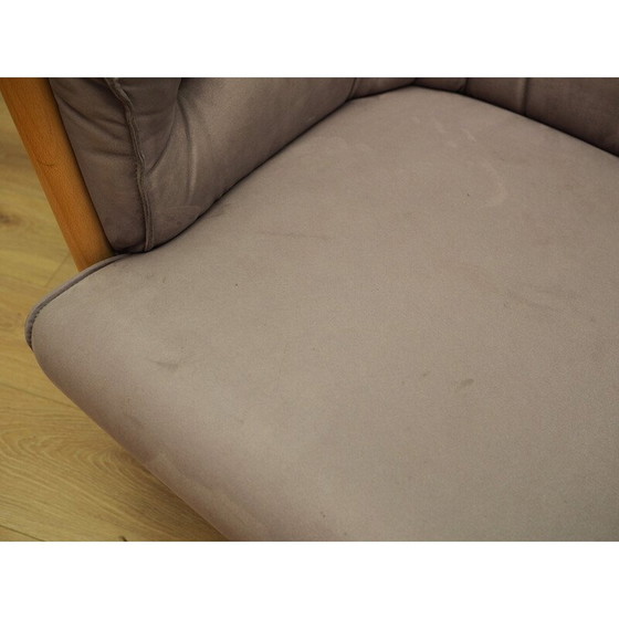 Image 1 of Vintage Lilac velour sofa, Denmark 1970s