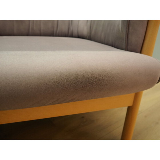 Image 1 of Vintage Lilac velour sofa, Denmark 1970s