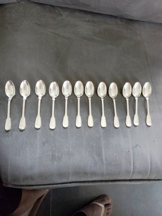 Image 1 of Beautiful Silver Plated Coffee Spoons...