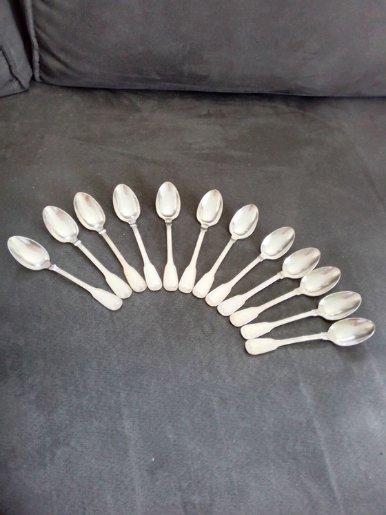 Image 1 of Beautiful Silver Plated Coffee Spoons...