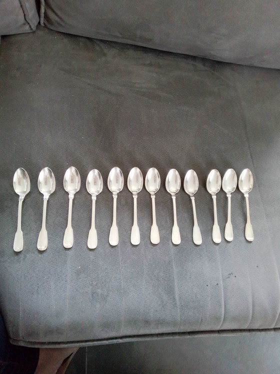 Image 1 of Beautiful Silver Plated Coffee Spoons...