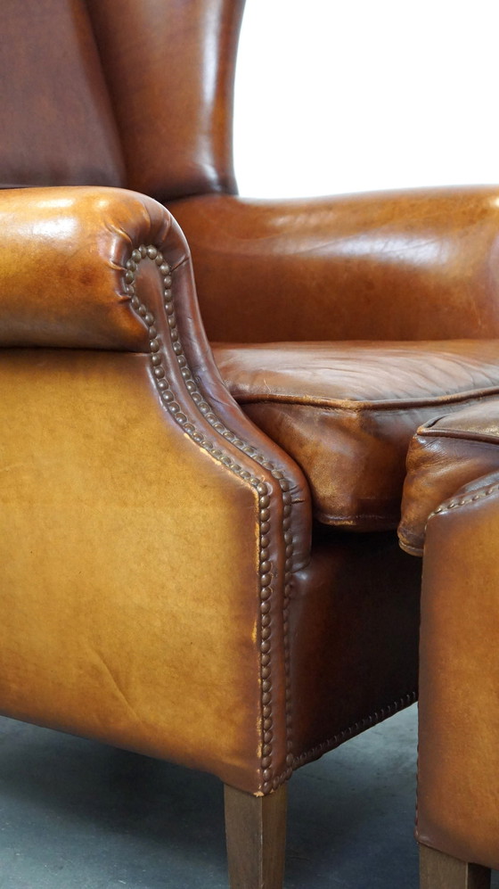 Image 1 of 2 X Sheep Leather Ear Armchair