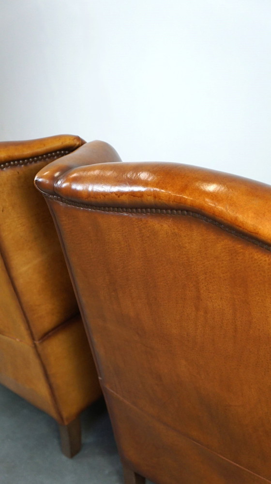 Image 1 of 2 X Sheep Leather Ear Armchair