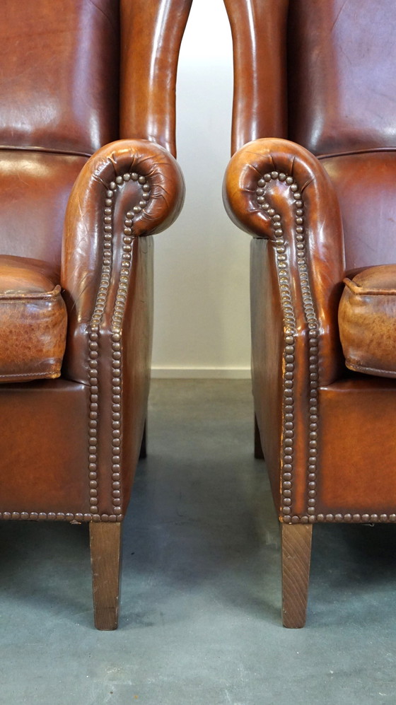 Image 1 of 2 X Sheep Leather Ear Armchair