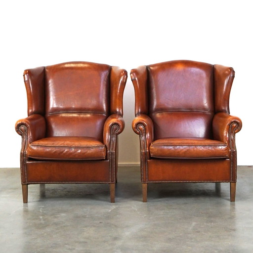 2 X Sheep Leather Ear Armchair